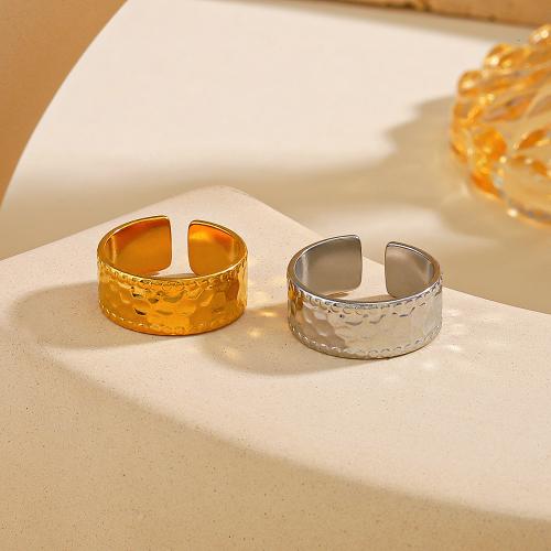 Stainless Steel Finger Ring, 304 Stainless Steel, Vacuum Ion Plating, fashion jewelry & for woman diameter 17mm 