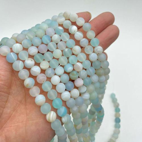 Natural Lace Agate Beads, Round, DIY & frosted 