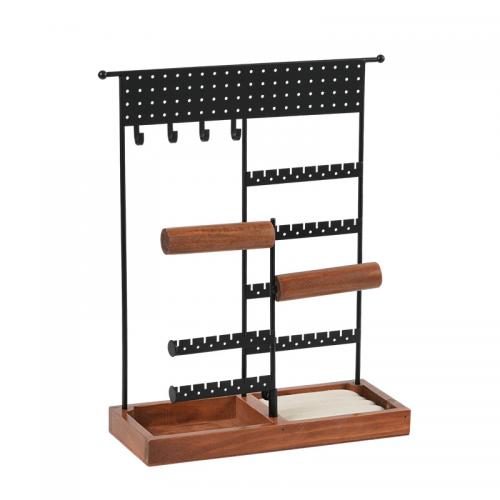 Multi Purpose Jewelry Display, Iron, with Wood, multilayer 
