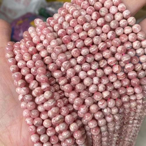 Perles rhodonites, rhodonite, Rond, poli, DIY & normes différentes pour le choix, rouge Environ 38 cm, Vendu par brin