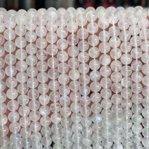 Natural Moonstone Beads, Round, DIY clear 