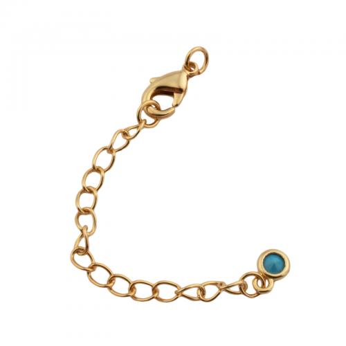 Brass Extender Chain, fashion jewelry & DIY, golden 