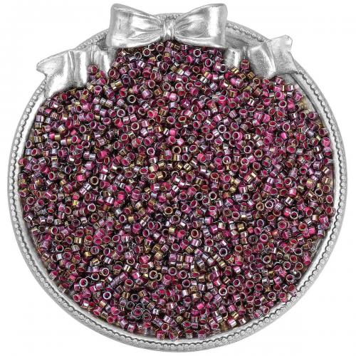 Metallic Glass Seed Beads, Round Bugle, DIY 2.5mm Approx 1mm, Approx [