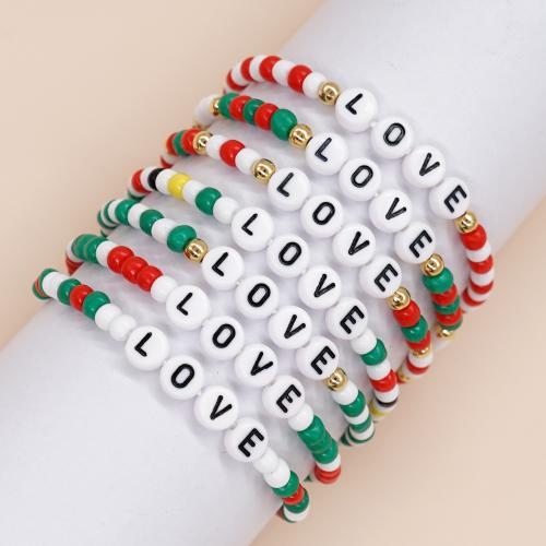 Bracelets acryliques, Acrylique, avec plastique, bijoux de mode & pour femme, plus de couleurs à choisir Environ 18 cm, Vendu par PC