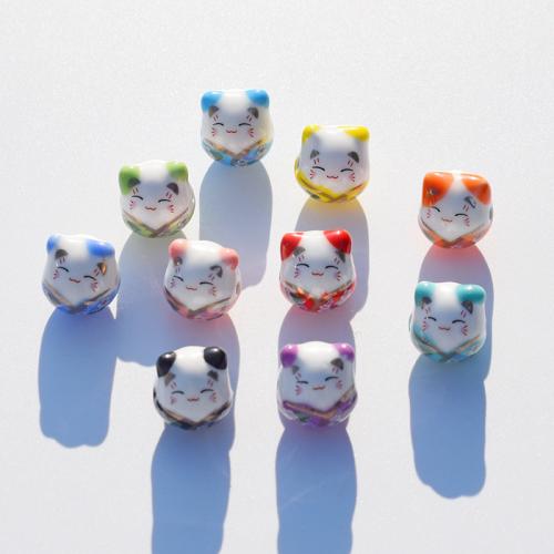 Printing Porcelain Beads, Fortune Cat, DIY [