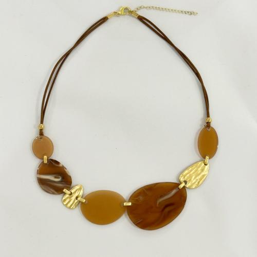 Acrylic Necklace, with Zinc Alloy, fashion jewelry & for woman Approx 48 cm 