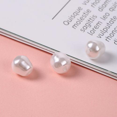 Perles en plastique ABS, Plastique ABS perle, Baroque, DIY & normes différentes pour le choix, blanc, Vendu par PC