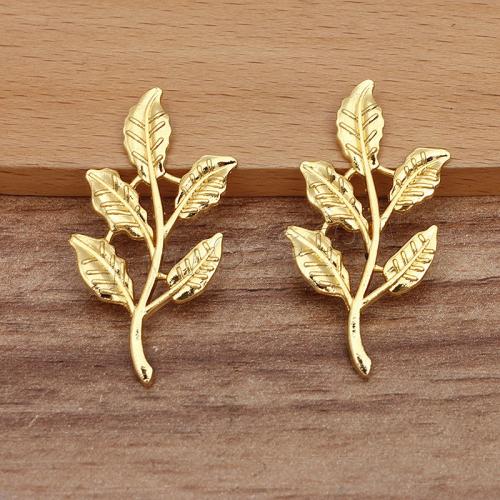 Hair Stick Findings, Zinc Alloy, Leaf, plated, DIY Approx 