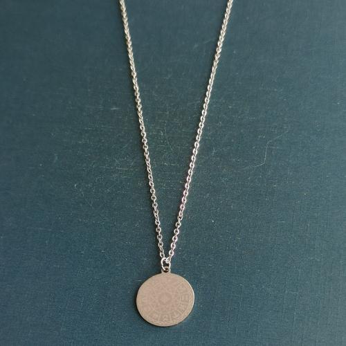 Stainless Steel Jewelry Necklace, 304 Stainless Steel, Round, plated Approx 17 Inch 