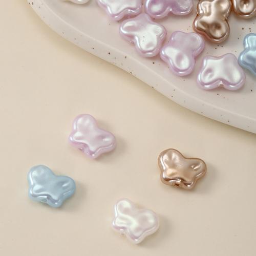 Perles en plastique ABS, papillon, Placage, DIY, plus de couleurs à choisir Environ Vendu par sac