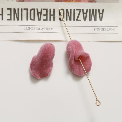 Harz Perlen Schmuck, Rose, Multifunktions & mit Samt überzogen, keine, 22x14mm, verkauft von PC
