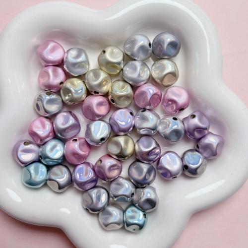 Plating Acrylic Beads, irregular, plated, DIY 16mm 