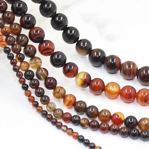 Natural Miracle Agate Beads, Round, DIY mixed colors 
