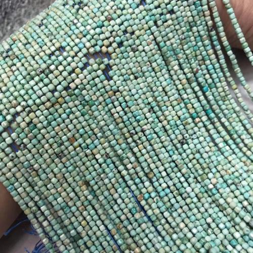 Perles en Turquoise naturelle, cadre, poli, DIY & facettes, couleurs mélangées, Length about 2-2.5mm Environ 38 cm, Vendu par brin