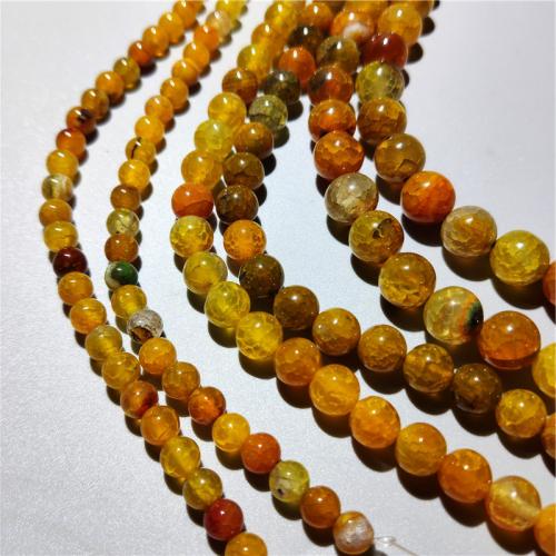 Perles agate veines de dragon naturelles, Rond, DIY & normes différentes pour le choix, plus de couleurs à choisir Environ 38 cm, Vendu par brin