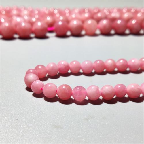 Perles rhodonites, rhodonite, Rond, bijoux de mode & normes différentes pour le choix & pour femme, rose Environ 38 cm, Vendu par brin
