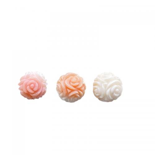 Natürliche Rosa Muschelperlen, Königin Conch Shell, Rose, DIY, 10mm, Bohrung:ca. 1mm, verkauft von PC