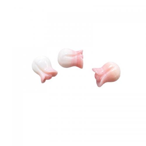 Natural Pink Shell Beads, Queen Conch Shell, Tulip, DIY Approx 1mm 