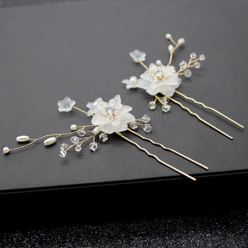 Hair Stick, Iron, with Plastic, fashion jewelry & for woman 