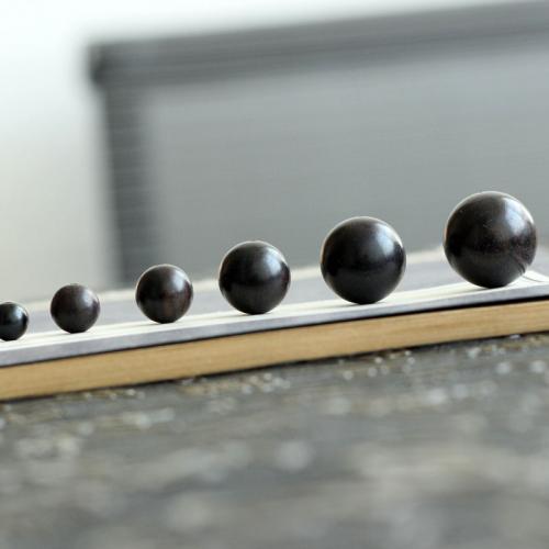 Perles en bois d'origine, black Sandalwood, Rond, gravé, DIY & normes différentes pour le choix, noire, Vendu par PC