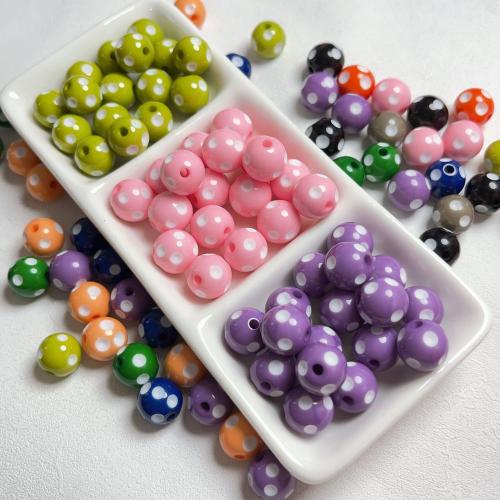 Resin Jewelry Beads, Round, DIY 12mm 