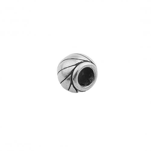 Edelstahl Kugel mit großem Loch, 304 Edelstahl, poliert, DIY, 8x9mm, Bohrung:ca. 4mm, verkauft von PC[