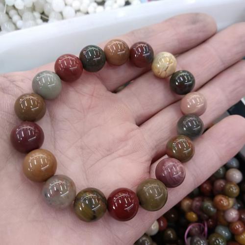Agate Bracelets, Alexa Agate, Round, fashion jewelry & Unisex mixed colors Approx 18 cm 