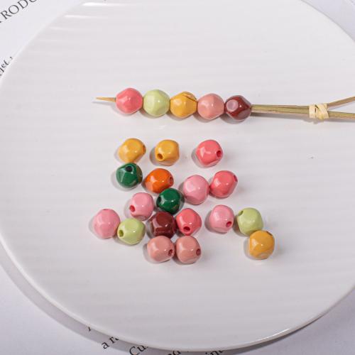 Acryl Schmuck Perlen, DIY, gemischte Farben, 10x10.2mm, 10PCs/Tasche, verkauft von Tasche