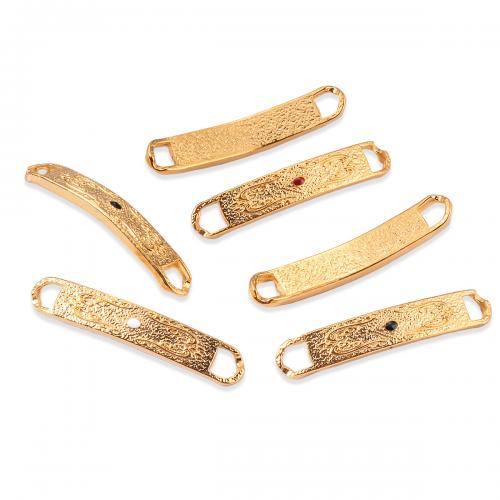 Stainless Steel Connector Bar, 304 Stainless Steel, Square, gold color plated, DIY & 1/1 loop 