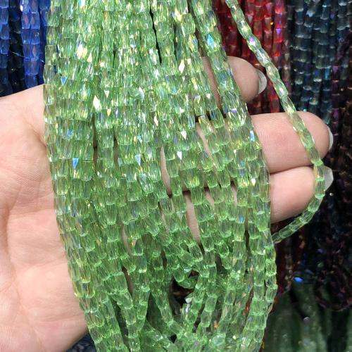 Perlas de cristal de moda, Bricolaje, más colores para la opción, 2x4mm, 100PCs/Sarta, Vendido por Sarta