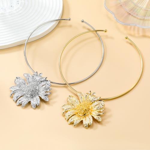 Collar Necklace, Zinc Alloy, Flower, plated, fashion jewelry & for woman Approx 36.1 cm 