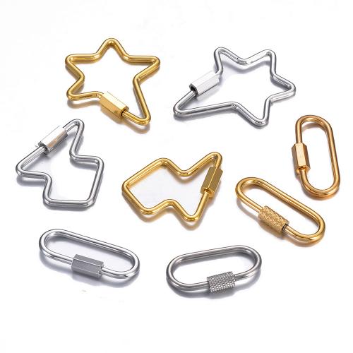 Stainless Steel Jewelry Clasp, 304 Stainless Steel, plated, DIY 