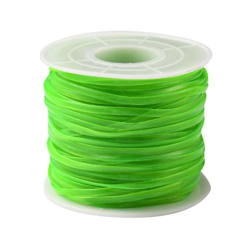 Plastic Cord, DIY, green, 2.3mm, Approx 