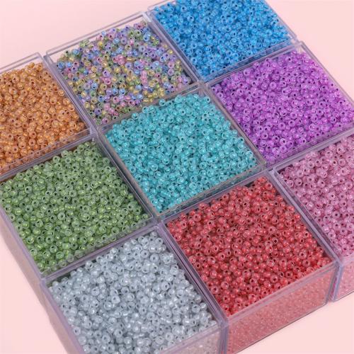 Mixed Glass Seed Beads, Seedbead, Flat Round, DIY 3mm Approx 1mm, Approx [