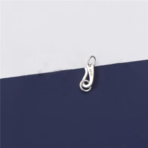 Sterling Silver Clasp Findings, 925 Sterling Silver, platinum plated, DIY Approx 3.2mm 