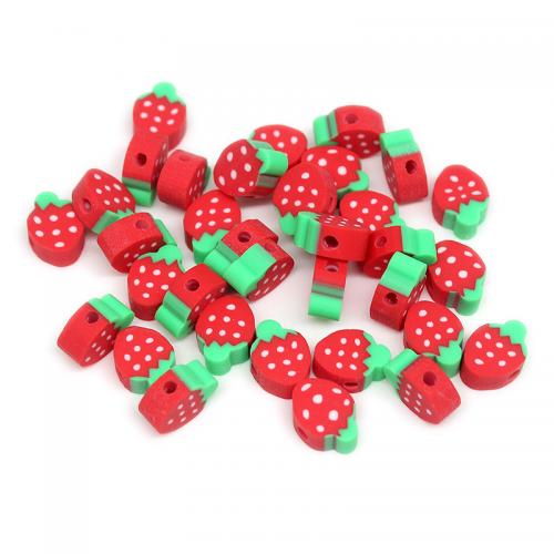 Fruit Polymer Clay Beads, DIY Approx 2mm 