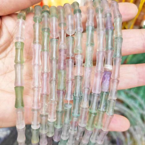 Perles de fluorite, Fluorite colorée, poli, DIY, couleurs mélangées Environ Vendu par brin