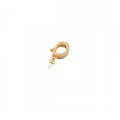 Brass Bracelet Findings, 14K gold plated, DIY & micro pave cubic zirconia Approx 4.5mm 