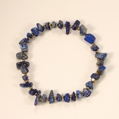 Lapis Lazuli Natural Pulsera, Lapislázuli, Joyería & unisexo, Vendido por UD