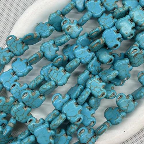 Synthetic Turquoise Beads, Elephant, DIY 
