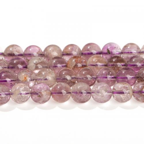 Natürliche Amethyst Perlen, rund, poliert, DIY & verschiedene Größen vorhanden, verkauft von Strang