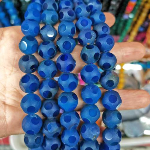 Achat Perlen, rund, poliert, DIY, keine, 12mm, Länge:ca. 38 cm, verkauft von Strang