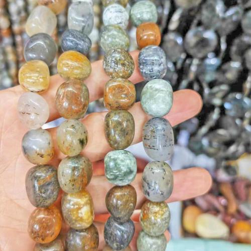 Perles en Quartz de fantôme, quartz fantôme, pepite, poli, DIY, couleurs mélangées Environ Vendu par brin