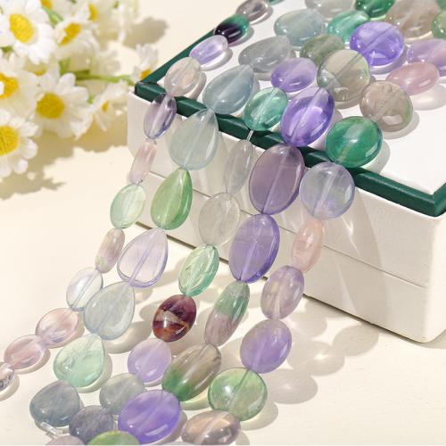 Perles de fluorite, Fluorite colorée, poli, style folk & DIY & styles différents pour le choix, Vendu par brin