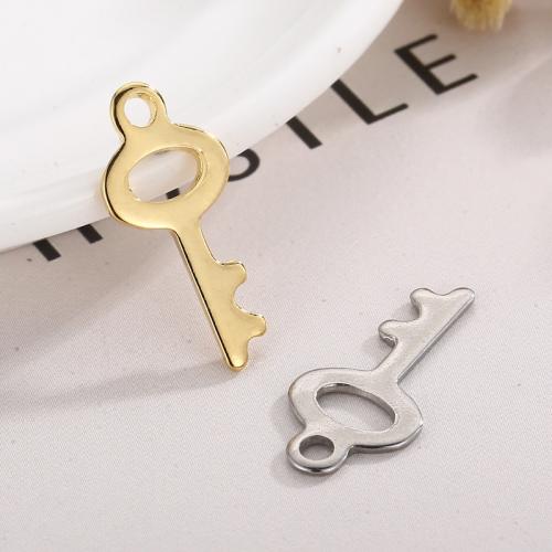 Stainless Steel Key Pendants, 304 Stainless Steel, plated, fashion jewelry & for woman x9mm mm. Approx 230 mm 