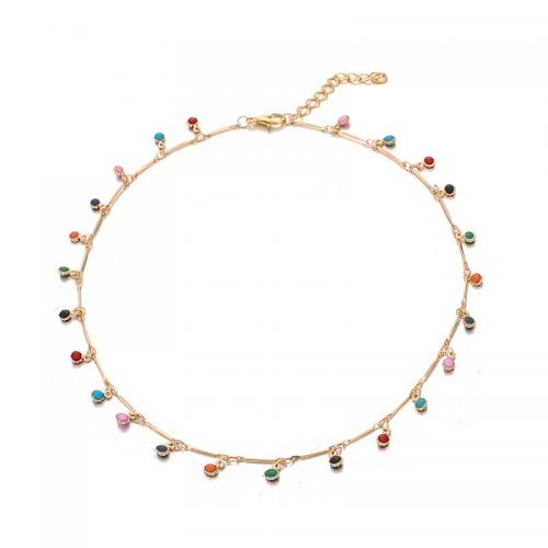 Zinc Alloy Necklace, fashion jewelry & for woman Approx 38 cm 