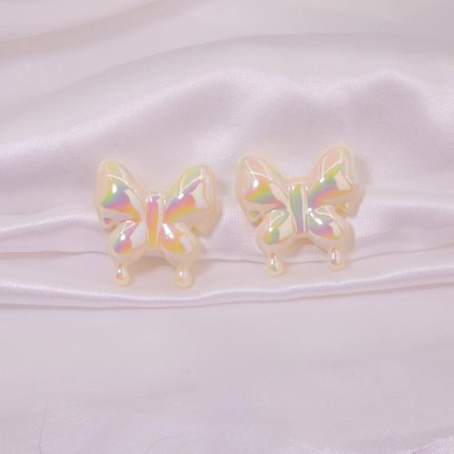 Resin Jewelry Beads, Butterfly, plated, DIY Approx 