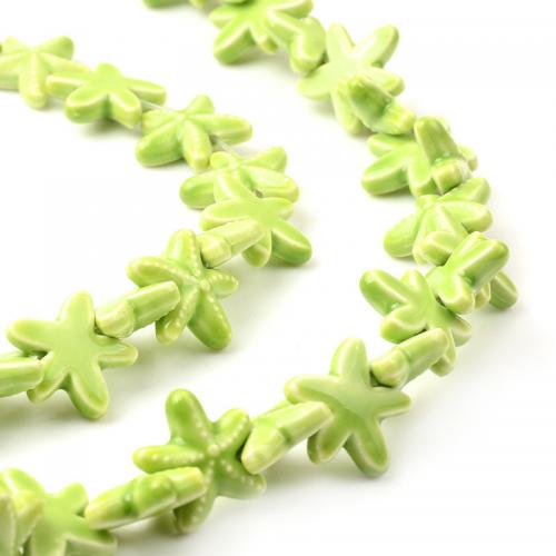 Pearlized Porcelain Beads, Starfish, DIY 19mm Approx 2mm, Approx 