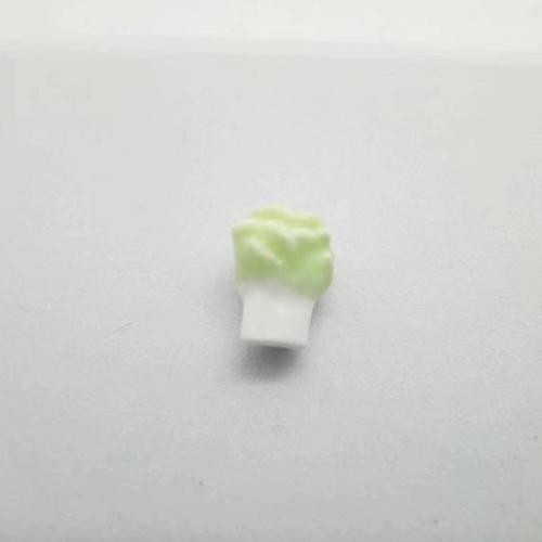 Printing Porcelain Beads, Cabbage, DIY, green Approx 2.5mm, Approx [