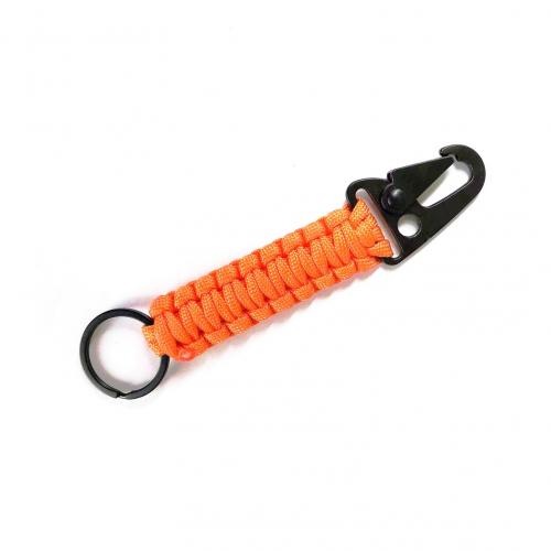 Fashion Carabiner Key Ring, Parachute Cord, with Zinc Alloy, Unisex [